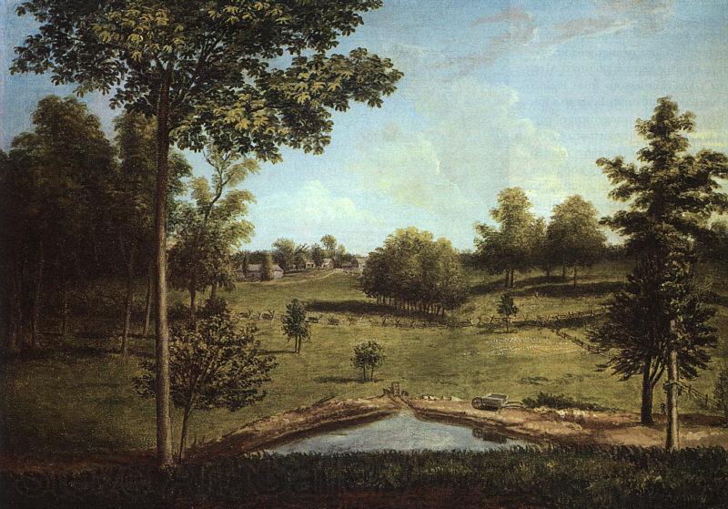 Charles Wilson Peale Landscape Looking Towards Sellers Hall from Mill Bank Spain oil painting art